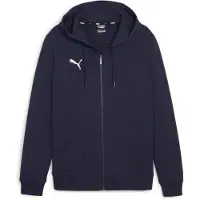 Puma Hættetrøje teamGOAL Casuals Full Zip - Navy/Hvid, størrelse X-Small