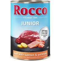 Rocco Økonomipakke Junior 24 x 400 g - Okse med Laks & Kartoffel