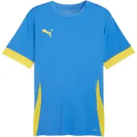 Puma Trænings T-Shirt teamGOAL - Blå/Gul, størrelse Medium