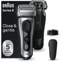 Braun Series 8 8517s, Sølv, Knapper, Batteri, Lithium-Ion (Li-Ion), Indbygget batteri, 60 min.