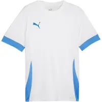 Puma Trænings T-Shirt teamGOAL - Hvid/Blå, størrelse XX-Large