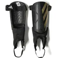 Adidas Benskinner Tiro Match - Sort/guld/hvid, størrelse M: 140-160 cm