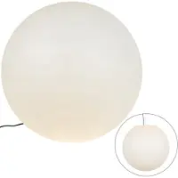 QAZQA Moderne udendørslampe hvid 77 cm IP65 - Nura