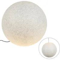 QAZQA Moderne udendørslampe grå 77 cm IP65 - Nura