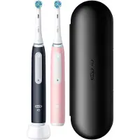 Oral-B iO Series 3 Elektrisk Tandbørste - Double pak - Sort og Pink