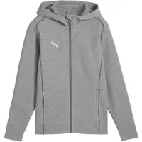 Puma Hættetrøje teamFINAL Casuals Full Zip - Grå/Silver, størrelse Medium