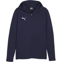 Puma Hættetrøje teamFINAL Casuals Full Zip - Navy/Silver, størrelse X-Large