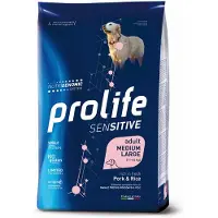 PROLIFE Sensitive Adult Medium/Large Svinekød og ris - 10 kg