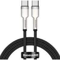 Baseus Cafule USB-C-kabel i metal, 100W, CATJK-C01 – 1m – sort