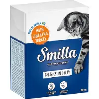 Smilla Økonomipakke: 24 x 370 / 380 g Bidder - Kylling & Kalkun i gelé (380 g)