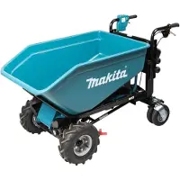 Makita DCU603Z Cordless Wheelbarrow 2X18V Li-ion, with dump function, BL-motor, 3-speed, max load 300kg, 124kg be akumuliatoriaus ir kroviklio