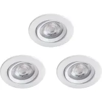 Philips Funktionel Indbygningsspot, Indbygget lysplade, Ikke-udskiftelig pære(r), LED, 2700 K, 350 lm, Hvid