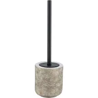 Wenko Fedio, Toiletbørste & holder, Sort, Træ, Keramisk, 115 mm, 115 mm, 395 mm