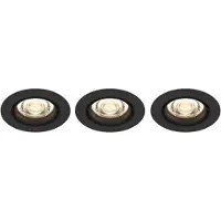 Philips Funktionel Planet indbygningsspot, Indbygget lysplade, Ikke-udskiftelig pære(r), LED, 2700 K, 500 lm, Sort