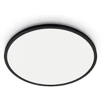 Wiz SuperSlim Smart Loftslampe Sort, 14W, Justerbar hvidt & Dæmpet lys