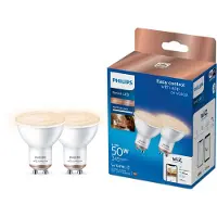 Philips Spot 50 W PAR16 GU10 x 2, Wi-Fi/Bluetooth, Wi-Fi 4 (802.11n), 802.11b, 802.11g, LED, GU10, PAR16, Flere