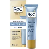 Roc Multi Correxion Even Tone + Lift Eye Cream Brightening and Dark Circle Solution Anti-Aging Eye Formula Visibly Reduces Fine Lines and Wrinkles Niacinamide and Hexyl-R Complex 15ml