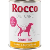 Rocco Økonomipakke: 24 x 400 g - Diabetic Kylling & Okse