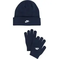 Nike Hue/Handsker - Strik - Obsidian - - 8-16 år - Hue
