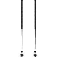 Les batons d'Alain - Skistave - Panthère til UnisexUld - Størrelse 135 cm - Sort