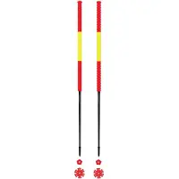 Les batons d'Alain - Skistave - Espagne til UnisexUld - Størrelse 135 cm - Rød