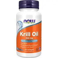 Now , Krillolie, 500 mg, 60 Mygge