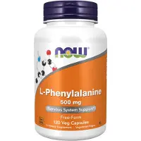 Now , L-Fenylalanin, 500 mg, 120 Veg Capsuler
