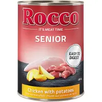 Rocco Økonomipakke: Senior 24 x 400 g - Kylling & Kartoffel