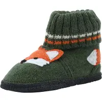 Beck Hjemmesko 'Fuchs' khaki / orange / sort / hvid