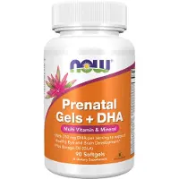 Now , Prenatale Gel + DHA, 90 Bløde Gel