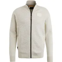 PME Legend sweatjakke med lynlås, ecru Off-white Beige måle