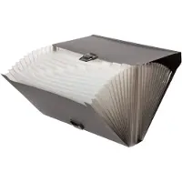 DOCUSMART Hjemmearkiv A4 sort PP - med 24 lommer