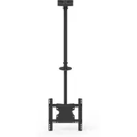 Multibrackets M Public Ceilingmount Medium Single - Monteringssæt (loftsplade, vippe loft montering, VESA adapter) - for LCD display - stål - sort - skærmstørrelse: 32-65 - loftsmonterbar