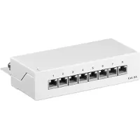 Goobay 62067, RJ45, Bronze/guld, Cat6a, U/FTP (STP), 22/26, Hvid
