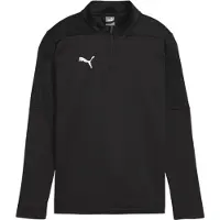 Puma Træningsjakke teamFINAL 1/4 Lynlås - Sort Børn, størrelse YL/152 cm
