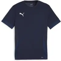 Puma Trænings T-Shirt teamGOAL - Navy/Hvid, størrelse Large