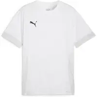 Puma Trænings T-Shirt teamGOAL - Hvid/Sort/Grå, størrelse Small