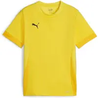 Puma Trænings T-Shirt teamGOAL - Gul/Sort Børn, størrelse 164 cm