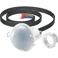 ESYLUX PD-C 360i/12 mini, Passiv infrarød (PIR) sensor, Ledningsført, 12 m, Loft, Indendørs, Hvid