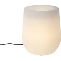 QAZQA Udendørs gulvlampe Blomsterpotte hvid IP44 - Flowerpot