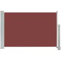 vidaXL Sammenrullelig Sidemarkise Til Terrassen - Brun / 60 x 300 cm