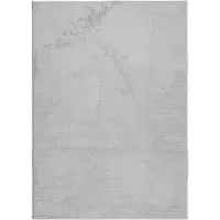 vidaXL gulvtæppe IZA 240x340 cm kort luv skandinavisk look grå