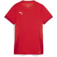 Puma Trænings T-Shirt teamGOAL - Rød/Hvid Kvinde, størrelse Small