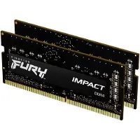 Kingston FURY Impact DDR4-3200 - 32GB - CL20 - Dual Channel (2 pcs) - Intel XMP - Sort