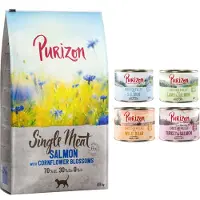 Purizon Single Meat Laks med Kornblomstblomster - 6,5 kg