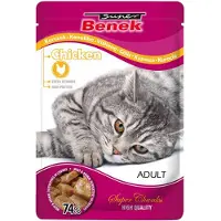 Benek Økonomipakke Super Super Chunks 48 x 100 g - Kylling i sauce