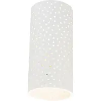QAZQA Vintage væglampe hvid gips cylinderform - Mahou