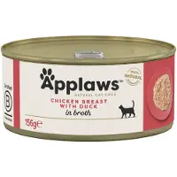 Applaws Økonomipakke: 24 x 156 g i bouillon - Kylling & And