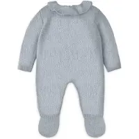 Miniland t?j til dukker 12 5/8'' strikket outfit bl? gr? farve - ECO Made in Spain Kvalitetsrollespil P?dagogisk
