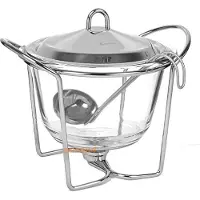 KINGHOFF Podgrzewacz Maisto šildytuvas, stiklinis - plieno, 4 l, „Kinghoff“